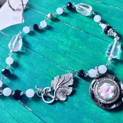 SCRAP ALCHEMY - Necklace -  Presence Held - The Quiet Bloom -