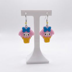 Cute Bowed Cartoon Ice Cream Earrings