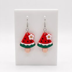 Watermelon Slice Lolly Earrings