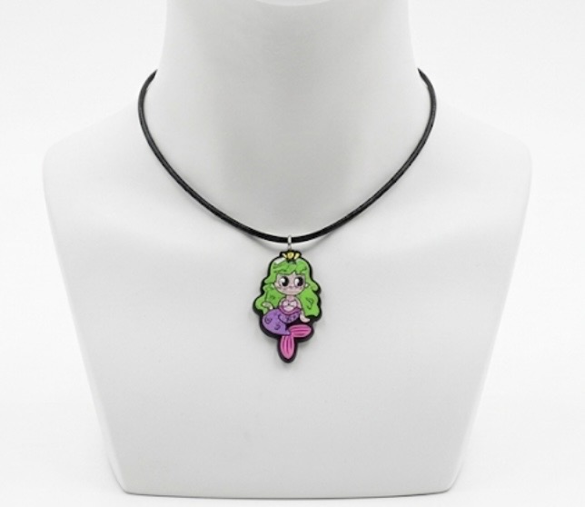 Cute Mermaid Character Necklace Cute Mermaid Character Necklace
