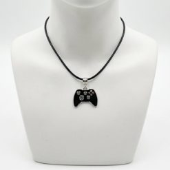 Black Metal Video Game Controller Necklace