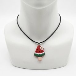 Watermelon Slice Ice Lolly Necklace