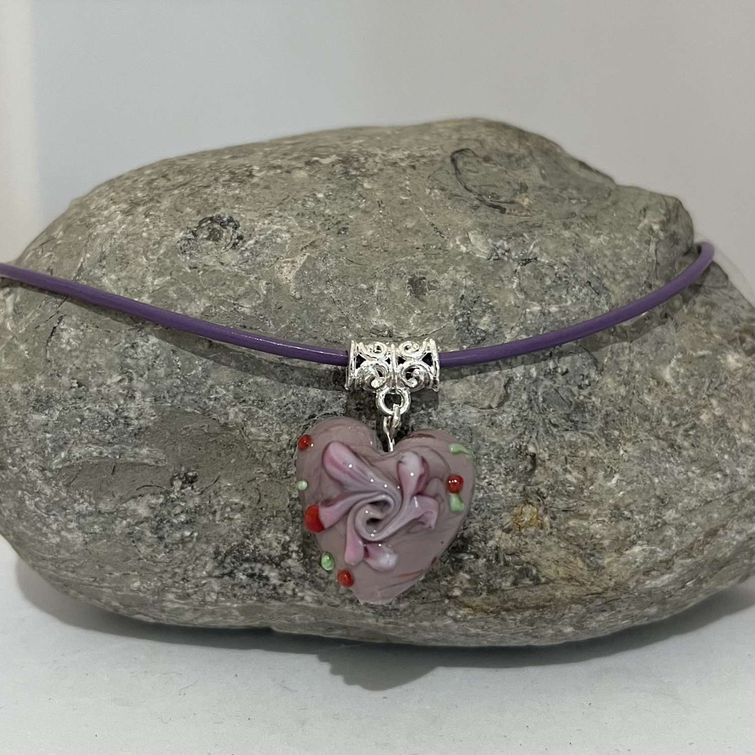 Purple Heart Necklace Purple Heart Necklace