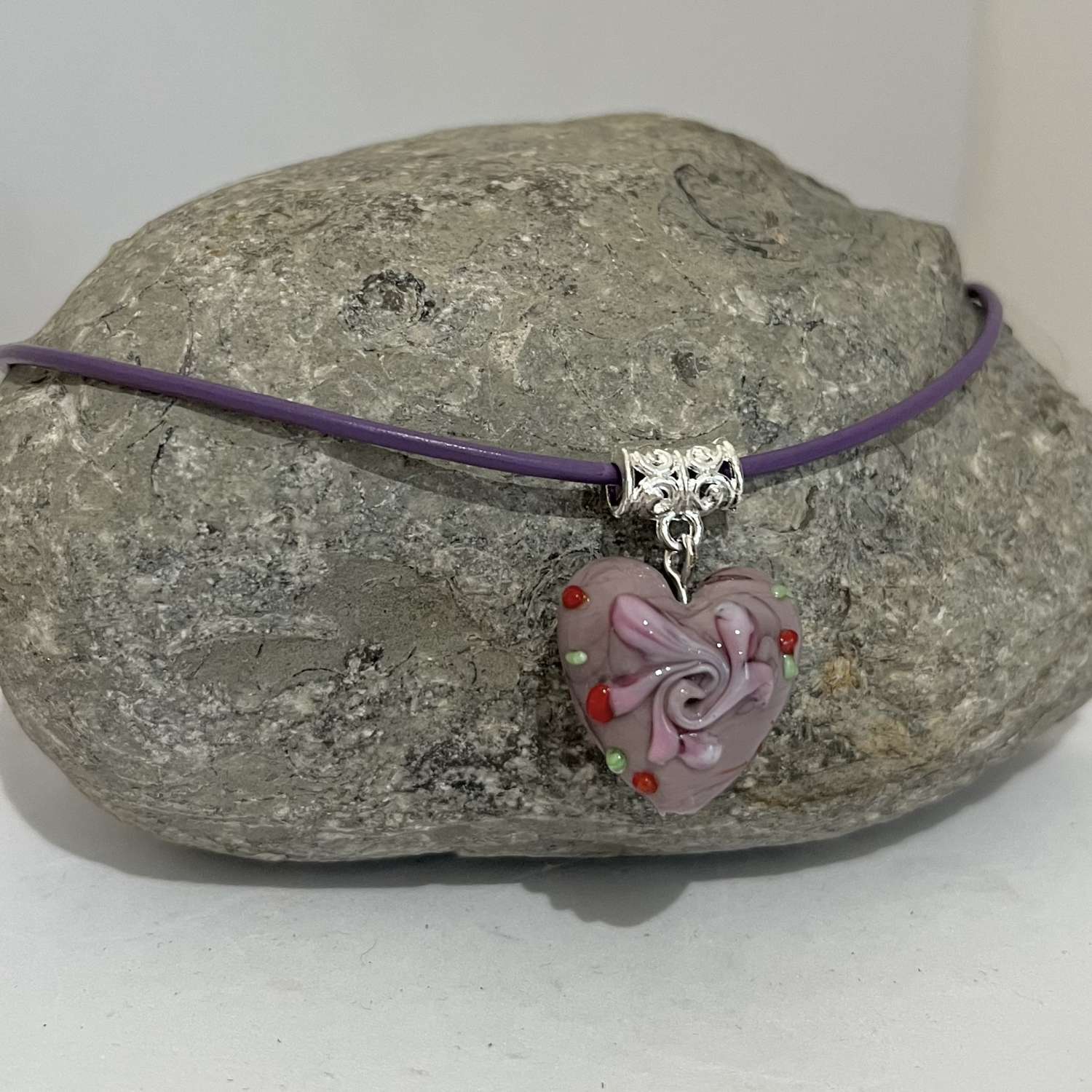 Purple Heart Necklace Purple Heart Necklace