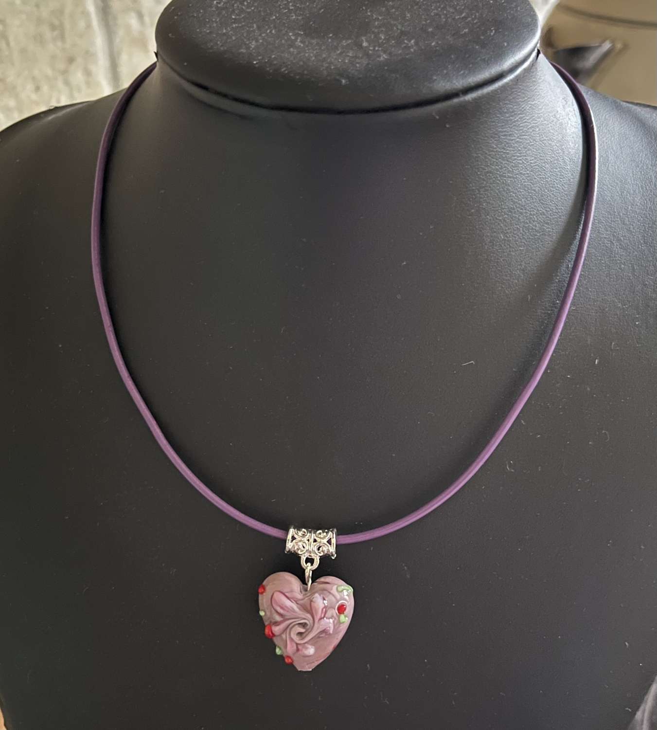 Purple Heart Necklace Purple Heart Necklace