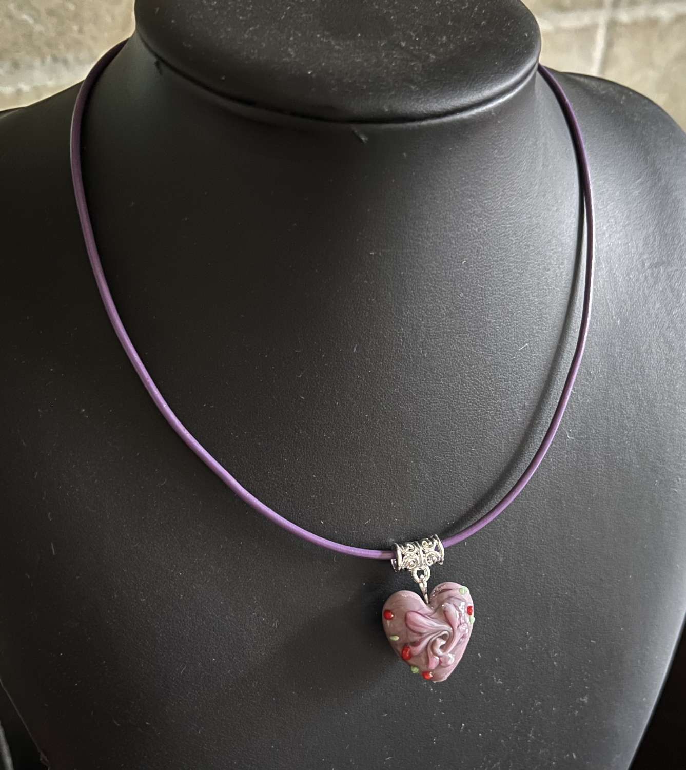 Purple Heart Necklace Purple Heart Necklace