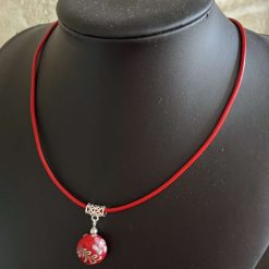 Red Pendant Floral Necklace 6 Red Pendant Floral Necklace 6