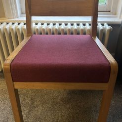Deep Red Linen Look Habitat Radius Replacement Chair Cover