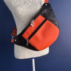 Handmade waist bag ,waterproof ,large ,zipper pocket