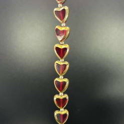 Garnet Heart Bracelet 4 Garnet Heart Bracelet 4