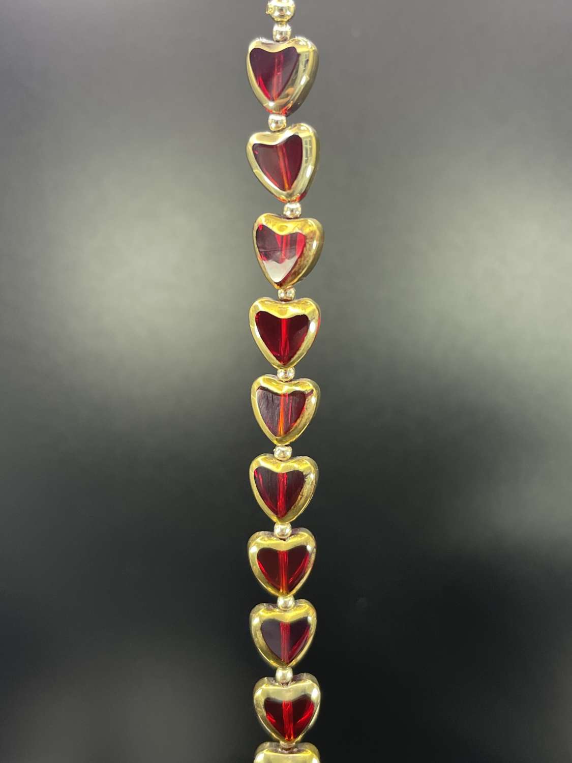 Garnet Heart Bracelet Garnet Heart Bracelet