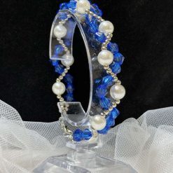 Sapphire Blue & Pearl Bracelet 1 Sapphire Blue & Pearl Bracelet 1
