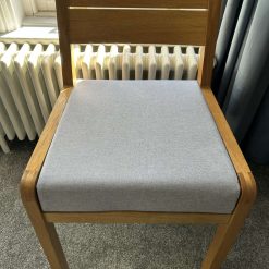 Silver Linen Look Habitat Radius Replacement Chair Cover