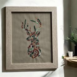 Embroidered art - "Dandelion"