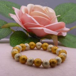 gold Miracle beaded Bracelet 15.2 cm