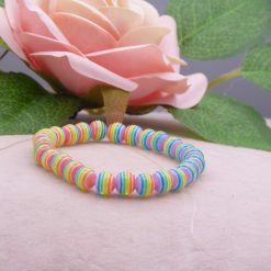 rainbow beaded Bracelet 15.2 cm