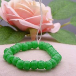 green pony beaded Bracelet 15.2 cm