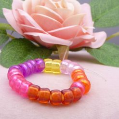 green pony beaded Bracelet 15.2 cm