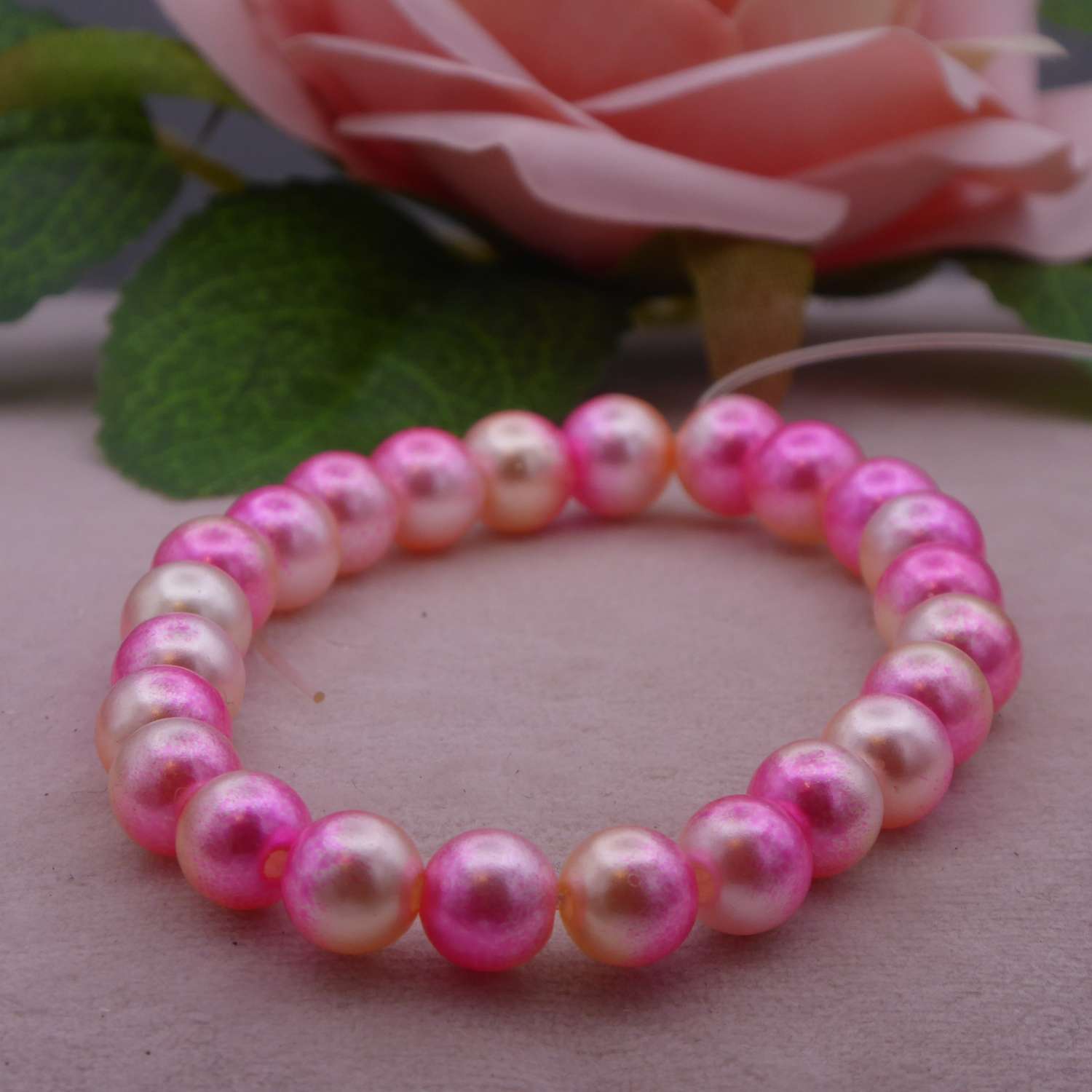 multi coloured beaded Bracelet 15.9 cm multi coloured beaded Bracelet 15.9 cm