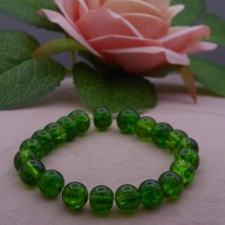 green beaded Bracelet 17.8 cm