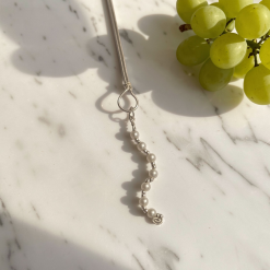 Wire and Pearl Beaded Necklace