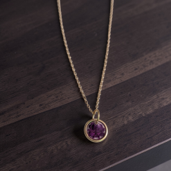Resin flower necklace