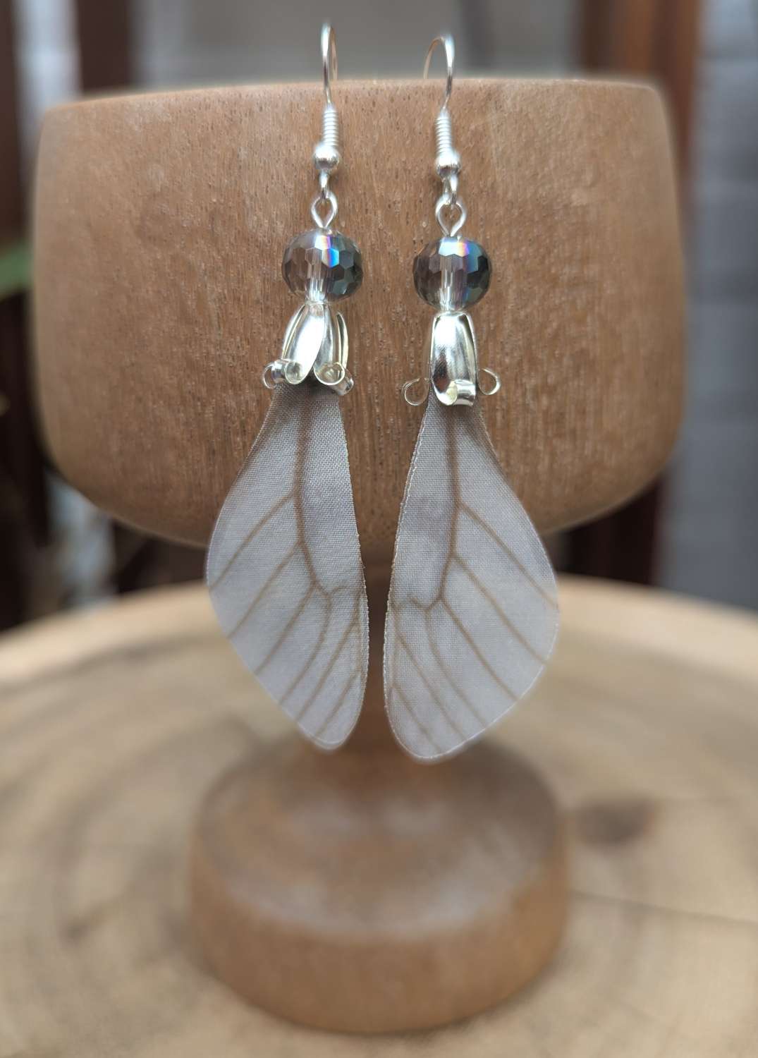 Fairy wing earrings - Silver multi Fairy wing earrings - Silver multi