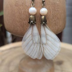 Fairy wing earrings - Bronze/peach
