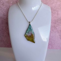 Pendant - Seaglass - Amber/Pink 1 Pendant - Seaglass - Amber/Pink 2