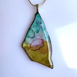 Pendant - Seaglass - Amber/Pink 2 Pendant - Seaglass - Amber/Pink 3
