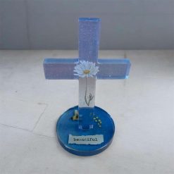 Beautiful handmade resin cross