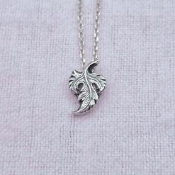 Pendant Only - Medieval Leaf Sterling Silver Pendant