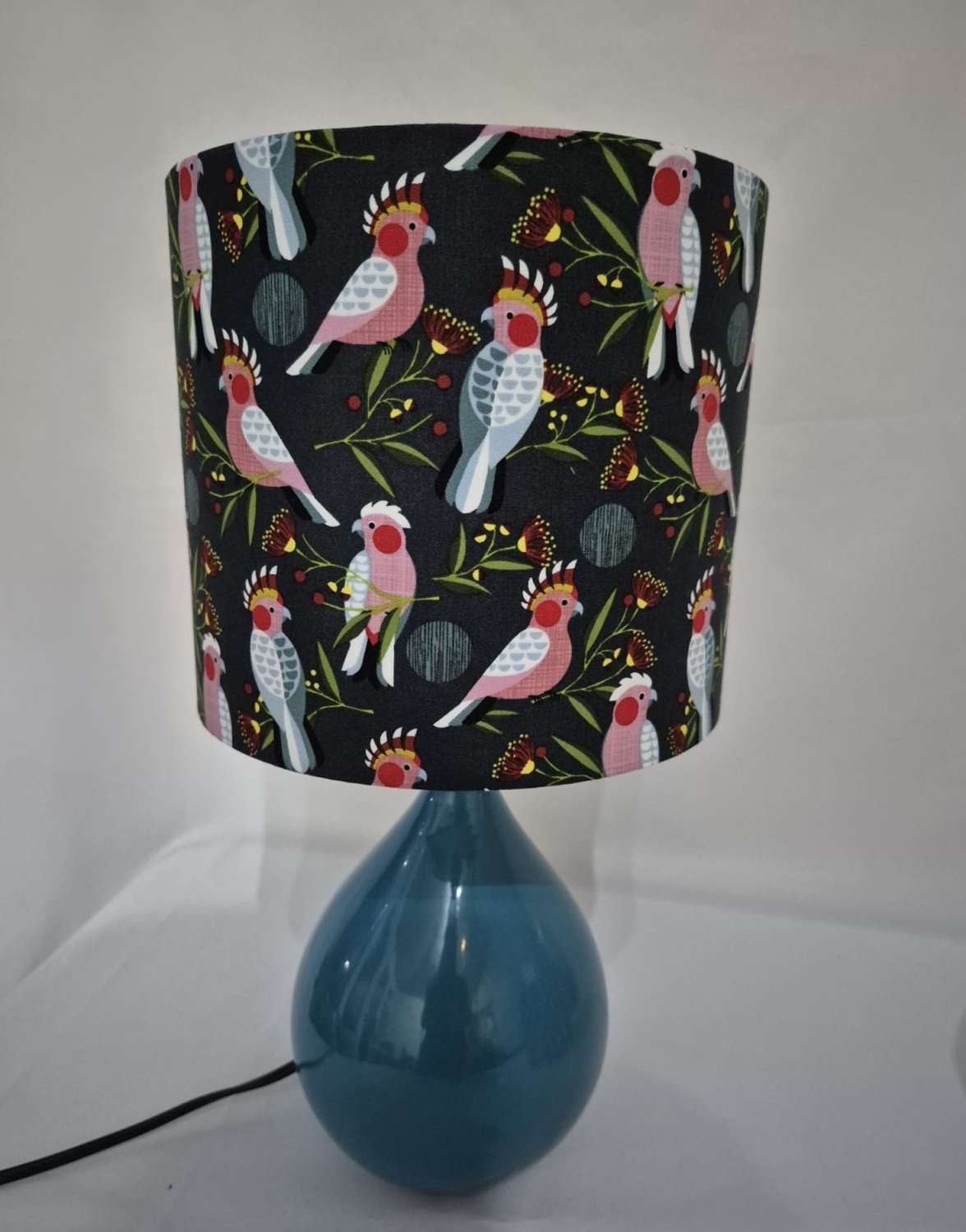 Pink Cockatoo handmade lampshade Pink Cockatoo handmade lampshade