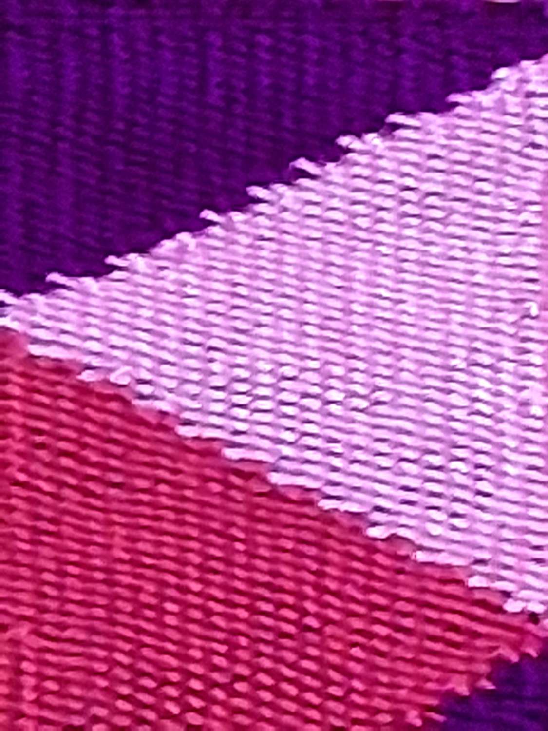 Handwoven Pink and Purple Zigzag Door Hanger Handwoven Pink and Purple Zigzag Door Hanger