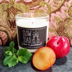 Plum & Patchouli Scented Candle