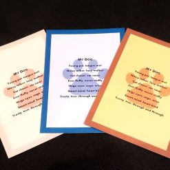 Set of three cat poem postcards - original haiku poetry, animal theme
