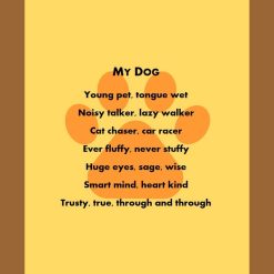 Set of three dog poem postcards - original poetry, animal theme 3