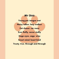 Set of three dog poem postcards - original poetry, animal theme 1