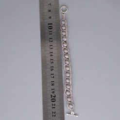 grey snake stitch beaded Bracelet 15.2 cm 2 grey snake stitch beaded Bracelet 15.2 cm 2