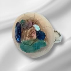 Clay and Abalone  Ring