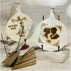 Wedding guests stand/wooden note