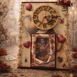 Queen of hearts clock