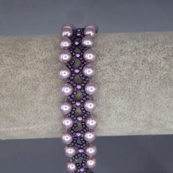 purple Serenity beaded Bracelet 15.2 cm
