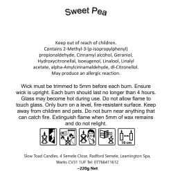 Sweet Pea Scented Candle 3