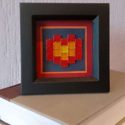 Mosaic Heart Picture - Black Frame