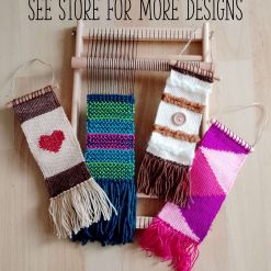 Handwoven Pink and Purple Zigzag Door Hanger 2 Handwoven Pink and Purple Zigzag Door Hanger 2