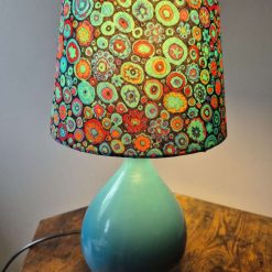 Turquoise Mosaic handmade empire lampshade 1 Turquoise Mosaic handmade empire lampshade 1
