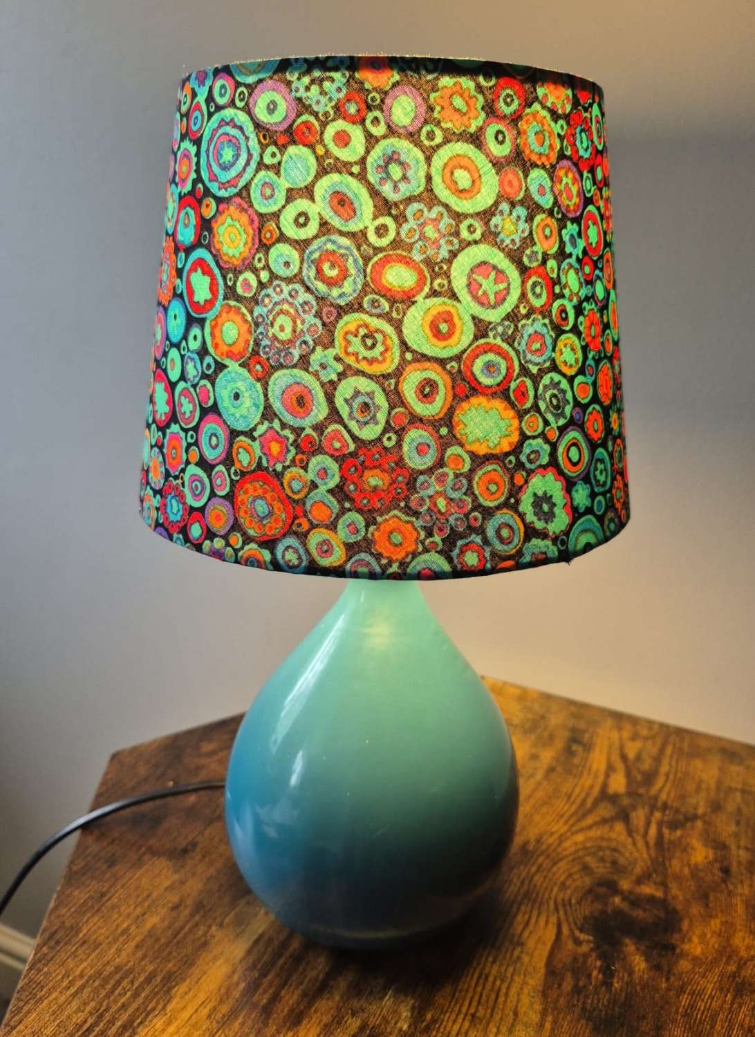 Flower Meadow handmade lampshade with brushed gold lining Flower Meadow handmade lampshade with brushed gold lining