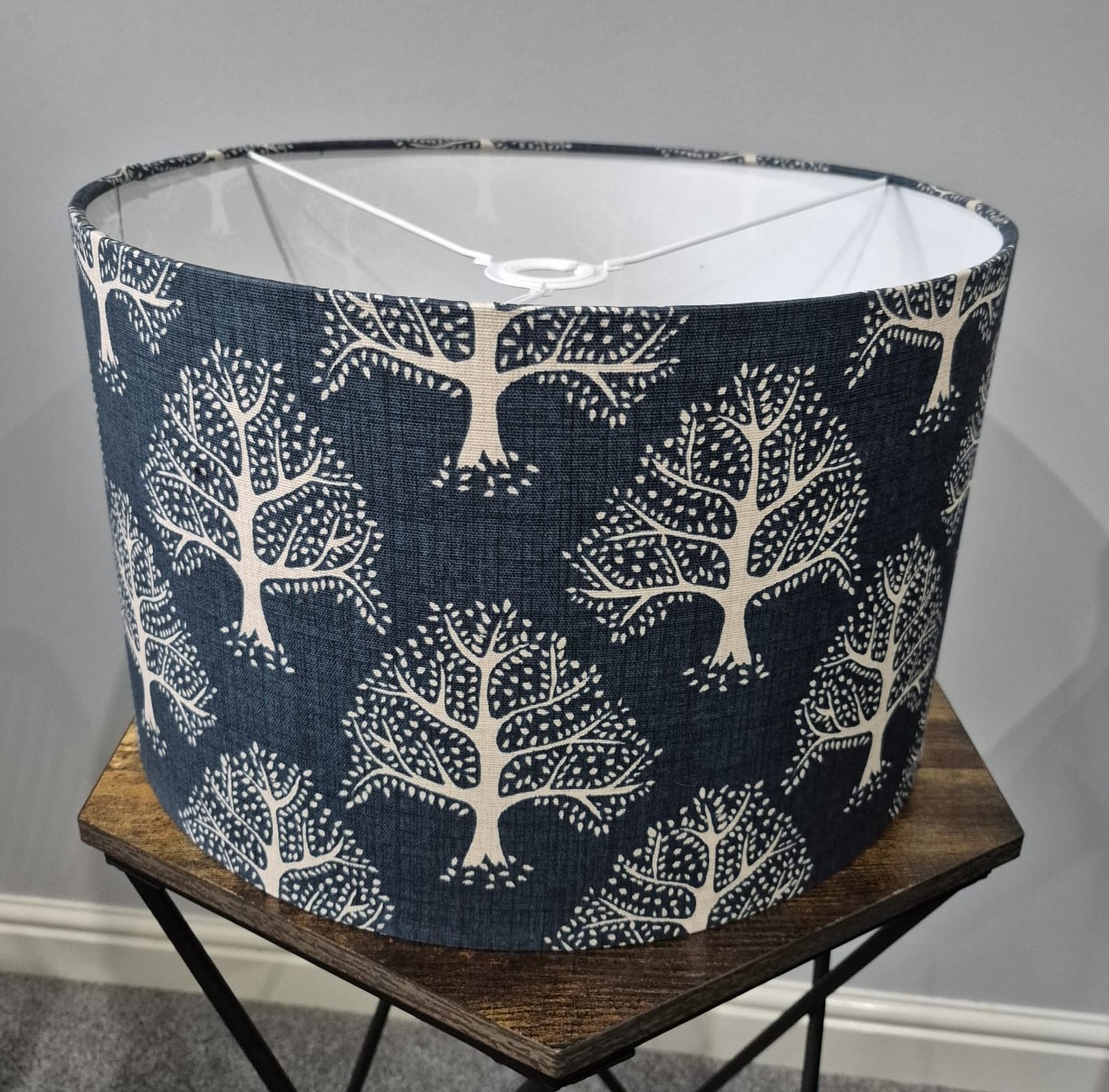 Flower Meadow handmade lampshade with brushed gold lining Flower Meadow handmade lampshade with brushed gold lining