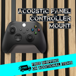 Acoustic wall Panel controller mount compatible with Xbox Playstation 4 and 5 1